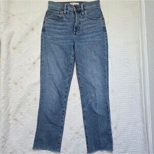 Madewell The Perfect Vintage Straight Leg Jeans AF691 Women's Size 24 High Rise